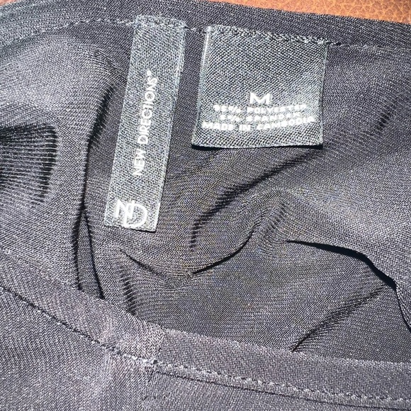 New Directions Women Black Dress Midi Size Medium 3/4 Sleeve. Pull On - Picture 4 of 4